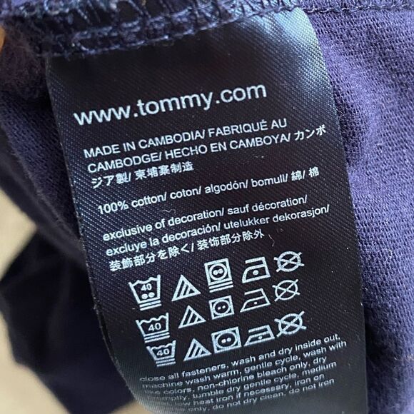 Tommy Hilfiger Jacket Zip Front Hooded Red White Blue Lightweight Mens Sz Medium - Picture 9 of 9